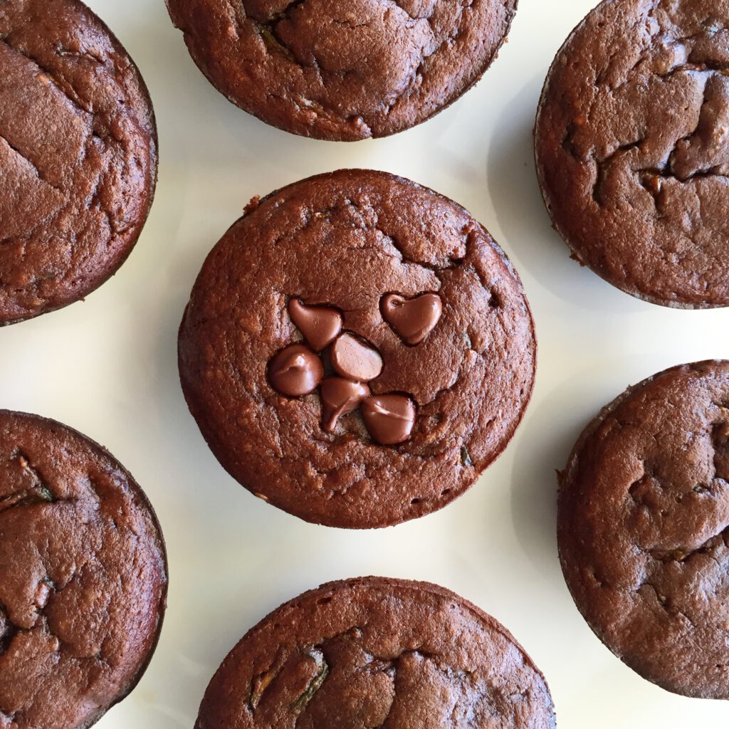 chocolate zucchini muffins