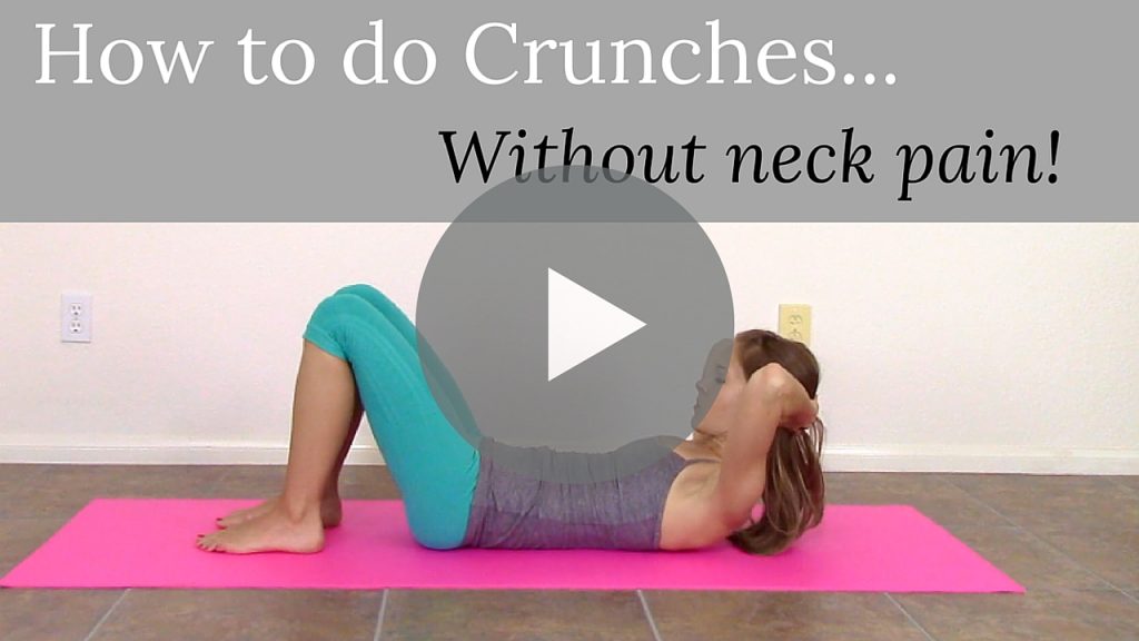 how to do crunches